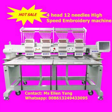 Máy thêu nhiều đầu WONYO 4 đầu tốc độ cao cho Kenya