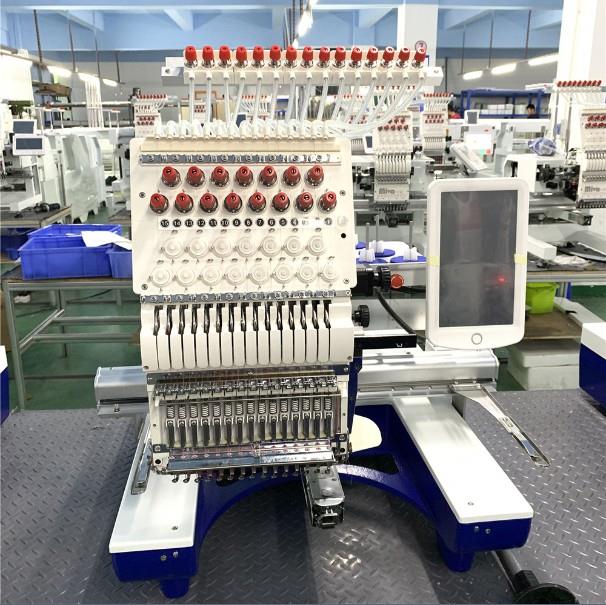 Esay Vận hành máy vi tính tự động 1 đầu 15 kim 360 * 510 Mm Máy thêu